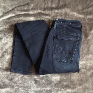 American Eagle Dark Navy Wash Skinny Jeans